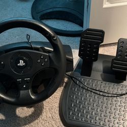 PlayStation 5 and 4 Gaming Steering Wheel