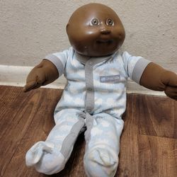Vintage African American baldie cabbage patch doll