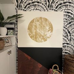 Oversized Modern Abstract Canvas Wall Art – 48” x 60” 