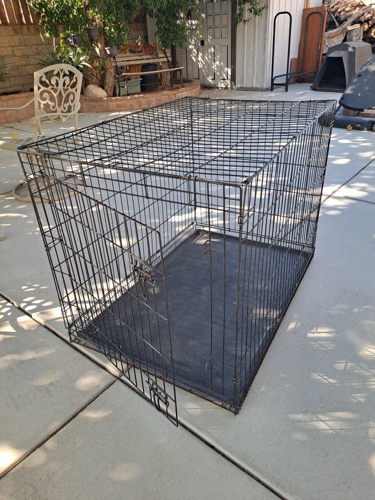 Wire Dog Crate 42" W×31"H