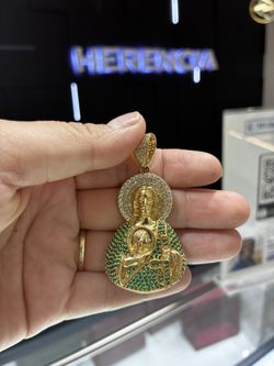 14 K Gold San Judas Pendant 