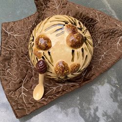 Handmade Ceramic Pinecone Bowl