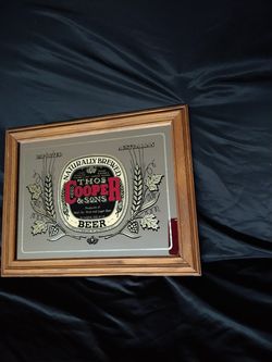 Rare thos Cooper & Sons Beer Mirror