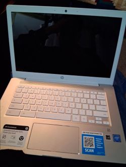HP Chromebook Laptop White