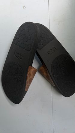 Coach brown slides