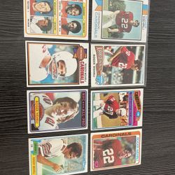 8 Vintage Topps Roger Wehrli Football Cards St. Louis Cardinals Legend Hall Of Famer 