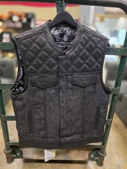 Leather/ Denim Vests $175 FIRM