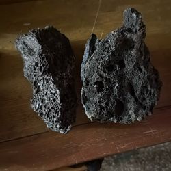 Fish Tank Black Rocks