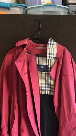 Burberry London Red Ladies Trench coat