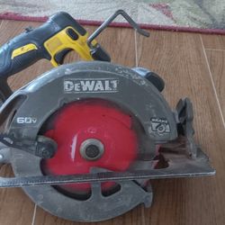(+Battery Included+)DeWALT 60v (DCS578B) MAX Circular Saw With Brake, 7-1/4 Inch