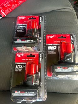 Milwaukee batteries