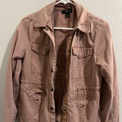 Pink military utility jacket