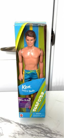 Mattel Surf City KEN Doll Friend of Barbie-NIB New In Box-Vintage 2000!