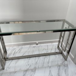 Glass Top Foyer/desk Table