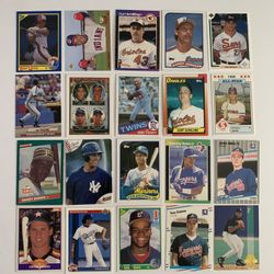 20 Rookie Baseball Cards Inc Griffey Jr Jeter Puckett Bonds And More