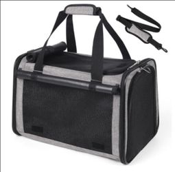 YUDODO 25lbs Cat Carrier Lightproof Soft Sided Pet Carrier for Large Cat