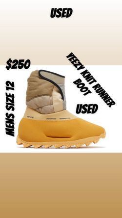 Adidas Yeezy Knit Runner Boot USED size 12