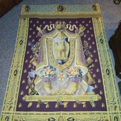 Wallart Napolean Burgundy Belgian Tapestry Wall Hanging Red - 67in. x 47