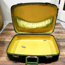 Vintage Hardback Suitcase 16in X 6in X 23in