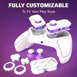 PDP Victrix Pro BFG Wireless Gaming Controller for Playstation 5 / PS5, PS4, PC, Modular Esports Gamepad, Remappable Buttons, Customizable Triggers/Pa