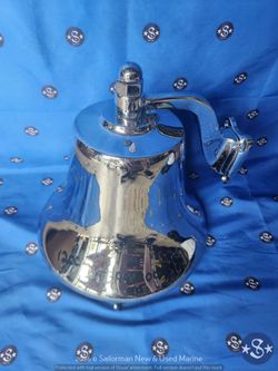 UT3941-009 Never Used Perko 12" Chrome On Brass Fog Bell