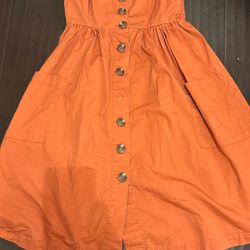 Orange Girls Dress