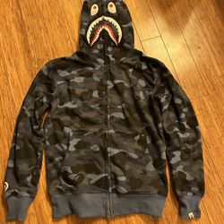 Blue BAPE Zip Up Hoodie