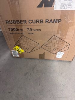 Rubber curb ramp