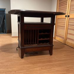 Kitchen Island W/ Outlets & Storage