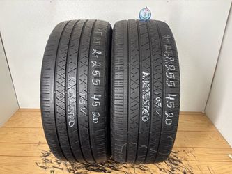 2 tires 255 45 20 Continental Crosscontact lx sport no repairs high tread