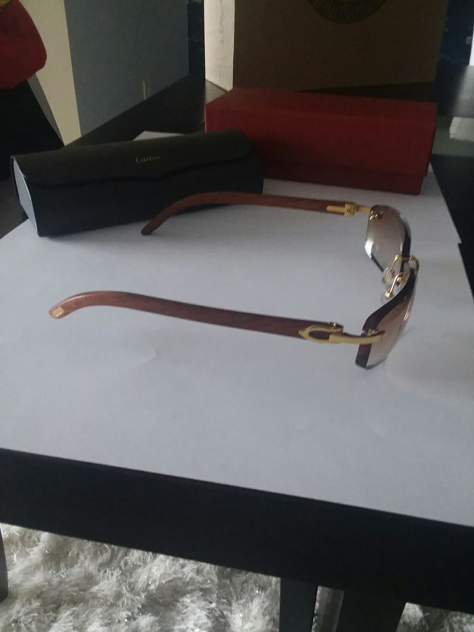 Brand new Cartier Sunglasses Wooded frame CT0047S for Sale in