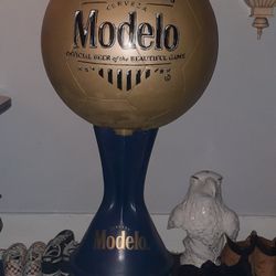 Huge Modelo Beer Soccer Display Statue