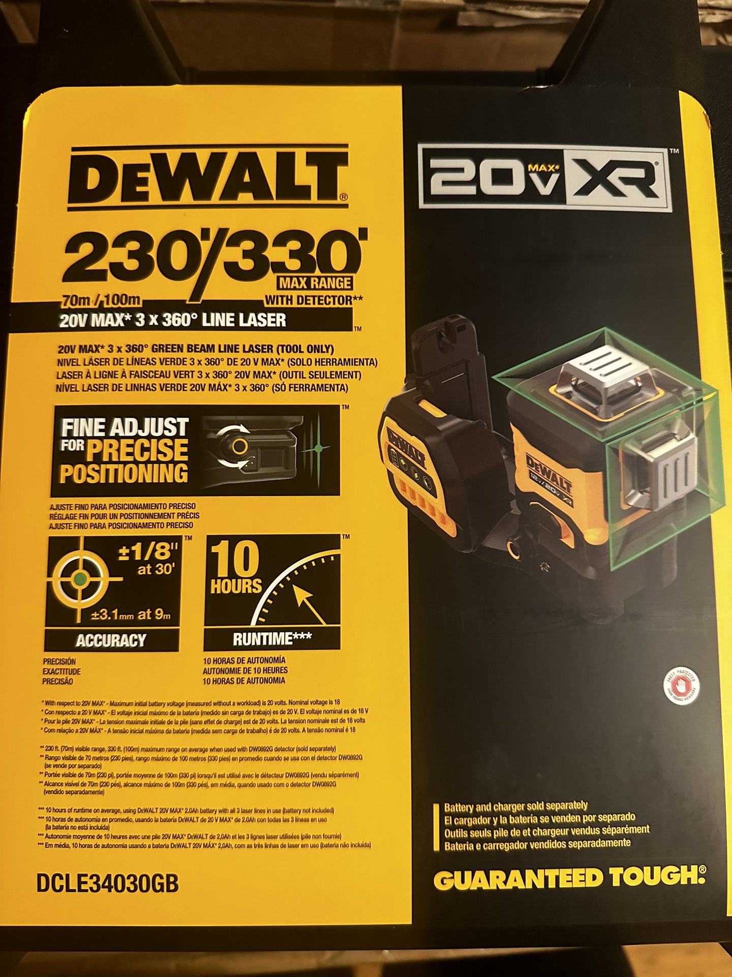 Dewalt 20V Max*3x360’ Line Laser