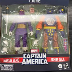 Marvel Legends Captain America Baron Zemo & Arnim Zola 2 Pack