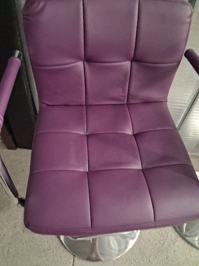 Purple Bar Stools Set Of 2