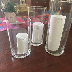 Wedding: Glass Culinders