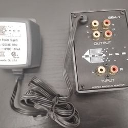 Sonance Amplifier Bridging Adapter (Bridge 2 Stereo Amps to 1 Mono) SBA-1 NEW