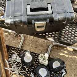 Led Lights With Extension Chords An Tool Box $20 Pick Up Only