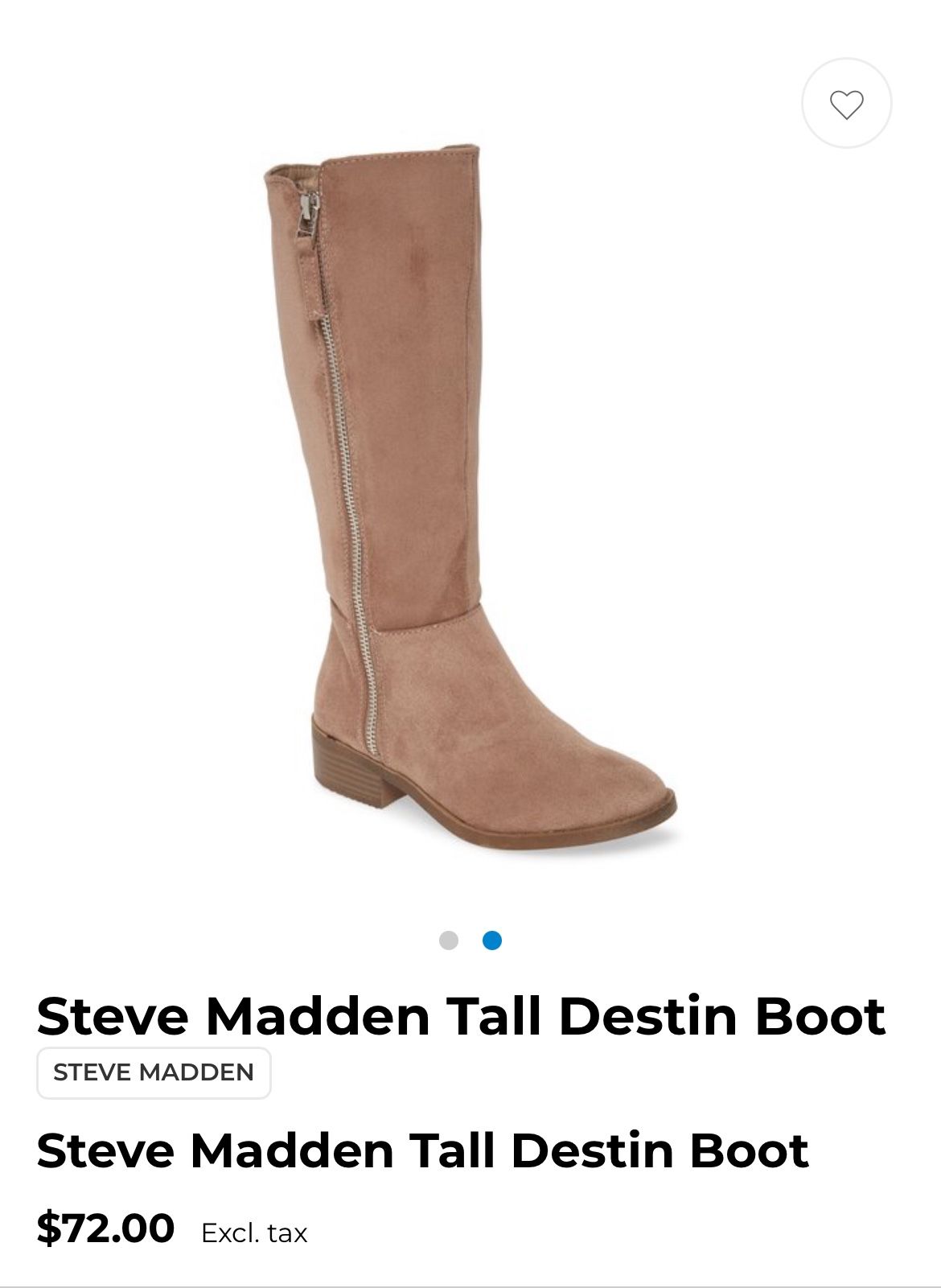 Steve Madden Tall Destin Boot Size 3Y