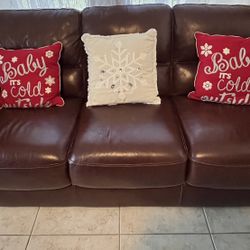 Red Leather Couch