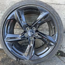 One Chevy Camaro 20x9.5 inch rear wheel 5x120mm
