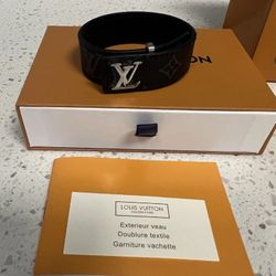 Louis Vuitton LV Slim Bracelet Size 21 Black With Box  