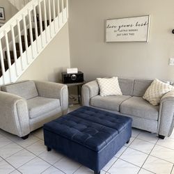 Living Room Sofa And Chair