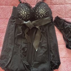 Victoria's Secret "Sexy Little Things" babydoll lingerie set 