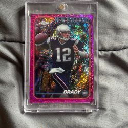 2024 Topps Chrome Tom Brady Pink Speckled Of 399