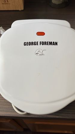 George Foreman White Electric Grill