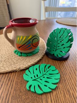 Set of 4 coasters with holder - Murrieta