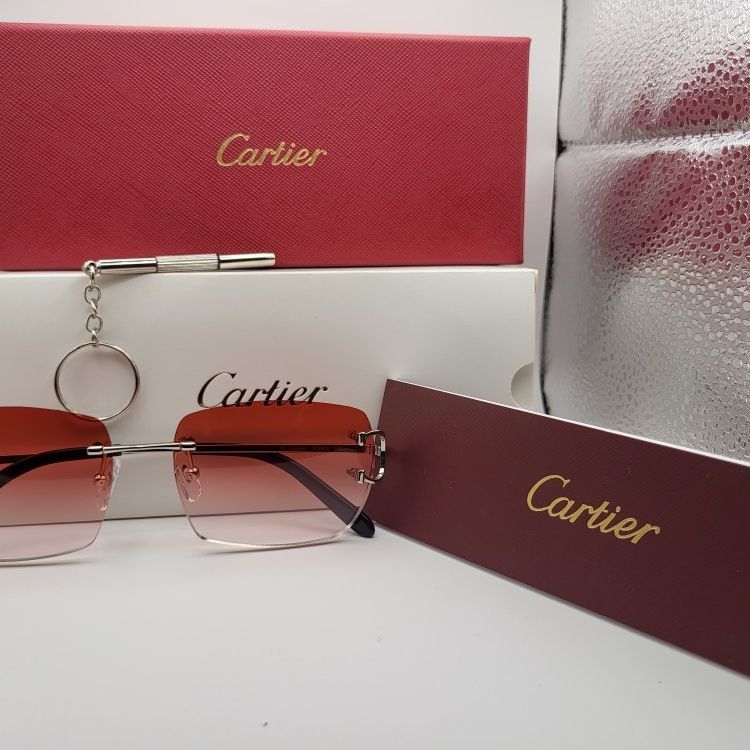 Cartier Glasses(Red)Unisex 