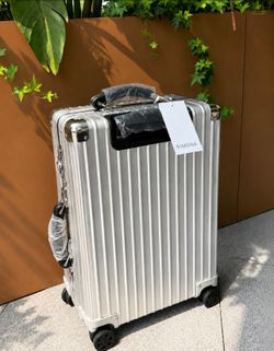 New Hardcase Rolling Suitcase Solid 21 inch Cabin S Aluminum Silver