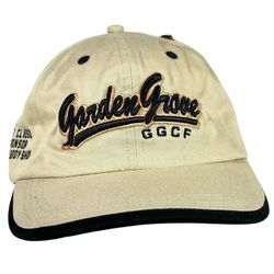 New Garden Grove GGCF Ahead Headgear Hat Strapback Beige Car Classic Sponsor